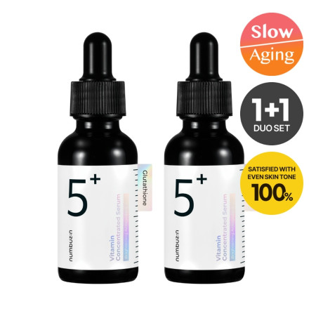 numbuzin No.5+ Vitamin Concentrated Serum (30mL+30mL Duo Set)